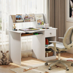 Gainoom Kids White Study Desk Multifunctional Student Desk For Boys And Girls Aged 3-6 Years Old - thumbnail 4