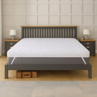 Neo Extra Thick 10Cm Mattress Topper Soft Memory Foam Plush Bounce Fibre Breathable Diamond Quilted Fabric Elastic Anti Slip Corne - image 1