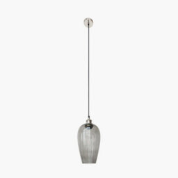 Pacific Lifestyle Glass Pendant Ceiling Light With Antique Silver Metal Chain Pendant - thumbnail 2
