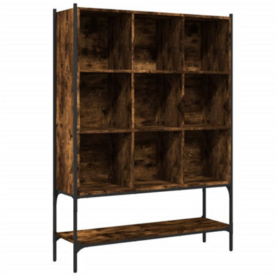 Berkfield Sturdy Bookcase Smoked Oak 102X30X141.5 Cm Engineered Wood