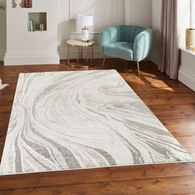 Mabel Modern Contemporary Living Room Area Rug - Abstract Seamless Geometric Design Stone-Abstract 120X170 Cm - image 1