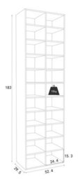 Vcm Shelf Shoe Cabinet Shoe Shelf Hinsol Xl - thumbnail 4