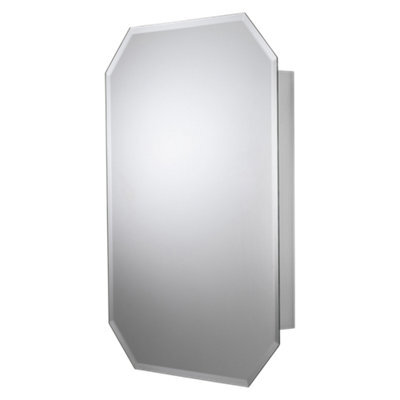 Croydex Single Bathroom Wall Cabinet With Mirrored Door (H)600mm (W)450mm - image 1
