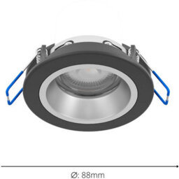 Loops 4 Pack Sleek Black And Silver Ceiling Spotlight For Modern Indoor Spaces - thumbnail 4