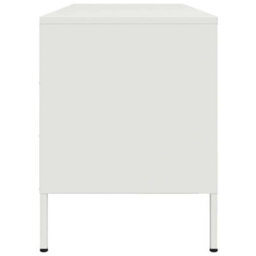 Berkfield Industrial Tv Cabinet White 100.5X39X50.5 Cm Steel - thumbnail 7