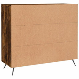 Berkfield Modern Sideboard Smoked Oak 90X34X80 Cm Engineered Wood - thumbnail 8