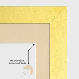 AK Frames 20X16 Gold Sleek Multi Photo Frame With Ivory Mount - Holds 9 Apertures (2X) 7X5, (7X) 6X4 Photos - thumbnail 7