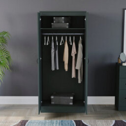 Lassic Vida Designs Riano 2 Door Wardrobe, Green - thumbnail 4