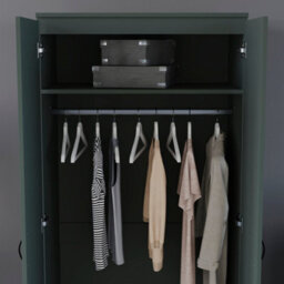 Lassic Vida Designs Riano 2 Door Wardrobe, Green - thumbnail 5