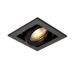 Luminosa Lighting Luminosa Xeno Square Recessed Titlable Downlight Matt Black Dimmable - thumbnail 1