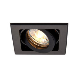 Luminosa Lighting Luminosa Xeno Square Recessed Titlable Downlight Matt Black Dimmable - thumbnail 4