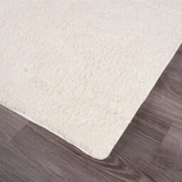 OHS Fluffy Teddy Rug Soft Rugs Bedroom Carpet Area Mat, Cream - 120 X 170Cm - thumbnail 3