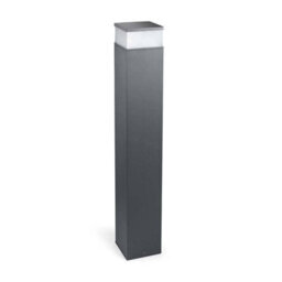 Luminosa Lighting Luminosa Cubik Led Outdoor Tall Bollard Light Urban Grey Ip65 - thumbnail 1