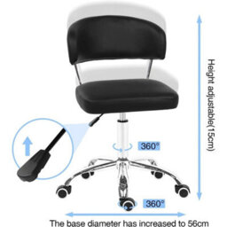 Height Adjustable Faux Leather Office Chair - thumbnail 2