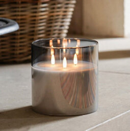 Led Candle Tutumi 302115 Grey 15Cm - thumbnail 4
