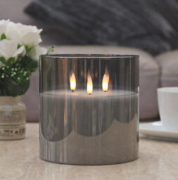 Led Candle Tutumi 302115 Grey 15Cm - thumbnail 7