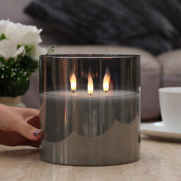 Led Candle Tutumi 302115 Grey 15Cm - thumbnail 5