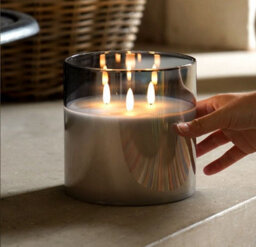 Led Candle Tutumi 302115 Grey 15Cm - thumbnail 3