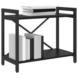 Berkfield Bookcase Black Oak 60 X 30 X 48.5 Cm Engineered Wood - thumbnail 3