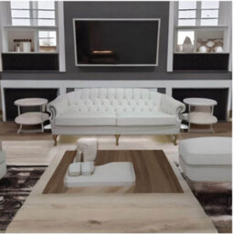Chesterfield 4 Seater Shelly White Leather Sofa Settee Bespoke In Victoria Style - thumbnail 4
