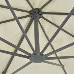 Walplus Cantilever Garden Parasol With Aluminium Pole 400X300 Cm Sand - thumbnail 6