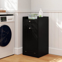 Tilt Out Laundry Cabinet Bathroom Storage Cabinet With Drawer - thumbnail 3