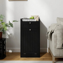 Tilt Out Laundry Cabinet Bathroom Storage Cabinet With Drawer - thumbnail 6