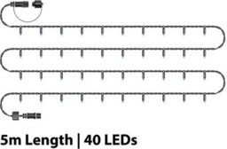 Eagle Connect String Lights Black Rubber Ip65 5M/40 Led Warm White - thumbnail 2