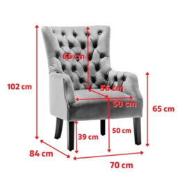 Velvet Orange Gabriella Accent Chair - thumbnail 9