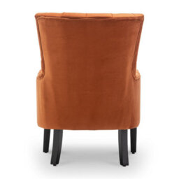 Velvet Orange Gabriella Accent Chair - thumbnail 4