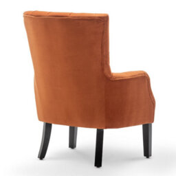 Velvet Orange Gabriella Accent Chair - thumbnail 5
