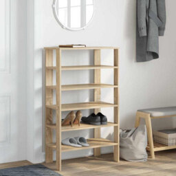 Berkfield Shoe Rack Sonoma Oak 61X32X105 Cm Engineered Wood - thumbnail 3
