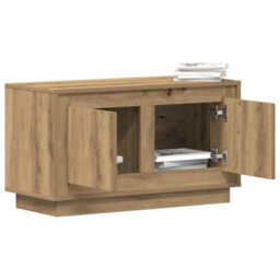 Berkfield Modern Tv Cabinet Artisan Oak 80X35X45 Cm Engineered Wood - thumbnail 3