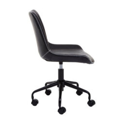 Orsina Comfortable Black Home Office Chair, Ergonomic Work From Home Chair, Movable Ergonomic Chair For House Office - thumbnail 3
