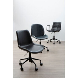 Orsina Comfortable Black Home Office Chair, Ergonomic Work From Home Chair, Movable Ergonomic Chair For House Office - thumbnail 6