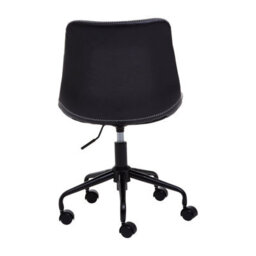 Orsina Comfortable Black Home Office Chair, Ergonomic Work From Home Chair, Movable Ergonomic Chair For House Office - thumbnail 4