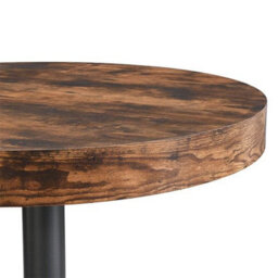 Furniture in Fashion Havana Wooden Bar Table Round In Rustic Oak - thumbnail 4