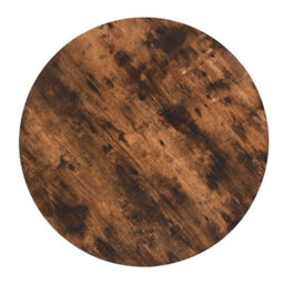 Furniture in Fashion Havana Wooden Bar Table Round In Rustic Oak - thumbnail 6