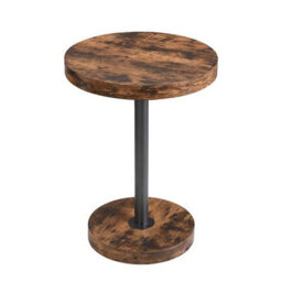 Furniture in Fashion Havana Wooden Bar Table Round In Rustic Oak - thumbnail 3