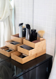 Copco Set Of 3 Bamboo Drawer And Desk Organisers - thumbnail 8