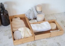 Copco Set Of 3 Bamboo Drawer And Desk Organisers - thumbnail 4