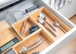 Copco Set Of 3 Bamboo Drawer And Desk Organisers - thumbnail 3