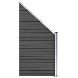 Berkfield Fence Panel Wpc 95X(105-180) Cm Black - thumbnail 2
