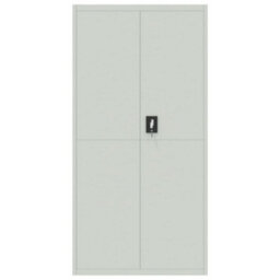 Berkfield File Cabinet Light Grey 90X40X180 Cm Steel - thumbnail 3