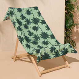 OHS Palm Beach Bath Towel Microfibre Absorbent Quick Dry Holiday Travel Summer Swim - thumbnail 2
