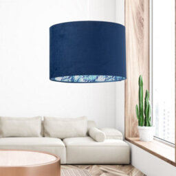 First Choice Lighting Parrot Velvet Blue Parrot Design 30Cm Pendant Or Table Lamp Shade - thumbnail 7