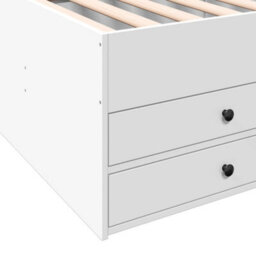 Berkfield Daybed With Drawers Without Mattress White 90X190 Cm Single - thumbnail 8