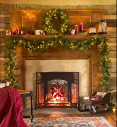 Geezy Christmas Garland With Lights & Timer Mantle Door Stairs Xmas Decor 270Cm 9Ft - thumbnail 6