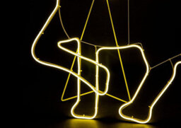 Shatchi Walking Reindeer Neon Effect Rope Light Silhouette Double Side 90 Warm White Leds Christmas Outdoor - thumbnail 4