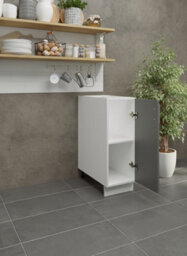 Jd Greta Adjustable Legs Kitchen Base Unit 300mm Storage Cabinet With Door Shelf 30Cm - Grey Matt - thumbnail 3